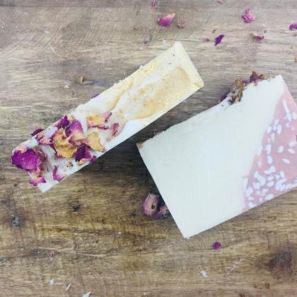 Shiny Rose Soap - Natural Soap Bar - Handmade Soap..